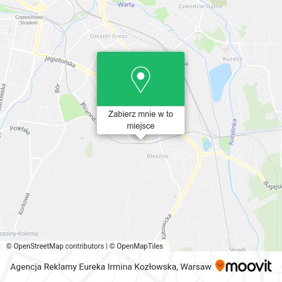 Mapa Agencja Reklamy Eureka Irmina Kozłowska