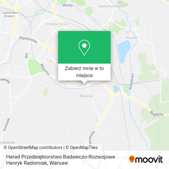 Mapa Herad Przedsiębiorstwo Badawczo-Rozwojowe Henryk Radomiak