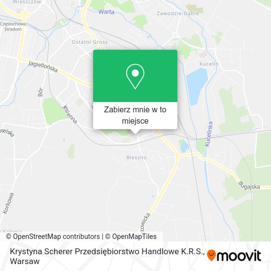 Mapa Krystyna Scherer Przedsiębiorstwo Handlowe K.R.S.