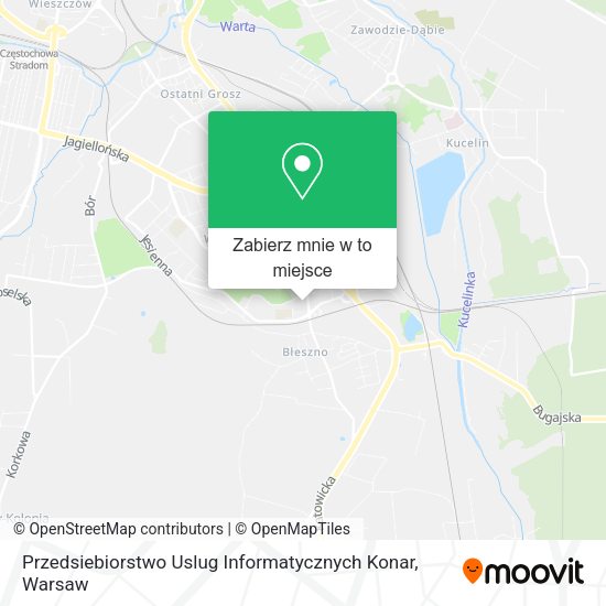 Mapa Przedsiebiorstwo Uslug Informatycznych Konar