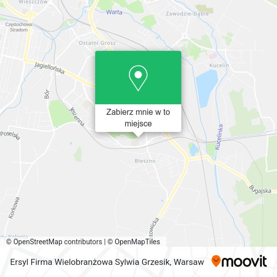 Mapa Ersyl Firma Wielobranżowa Sylwia Grzesik