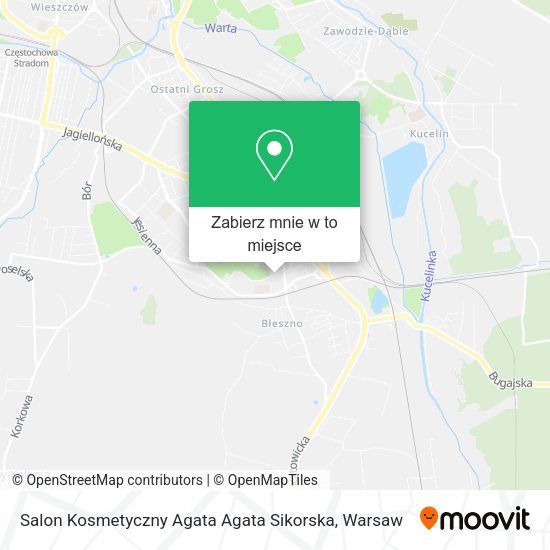 Mapa Salon Kosmetyczny Agata Agata Sikorska