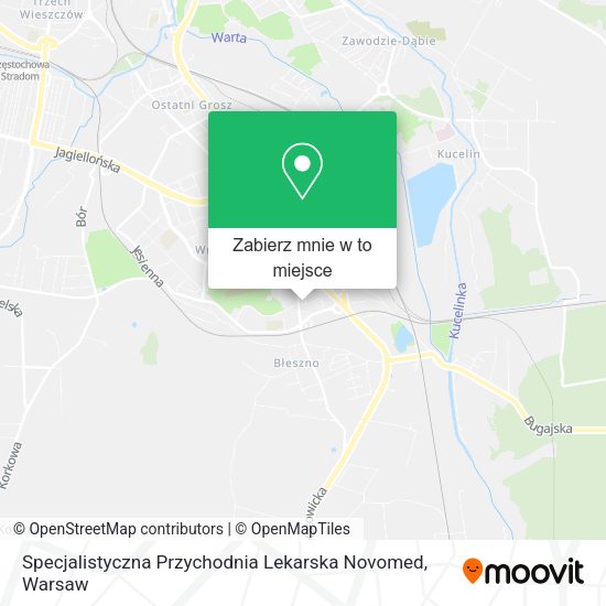 Mapa Specjalistyczna Przychodnia Lekarska Novomed