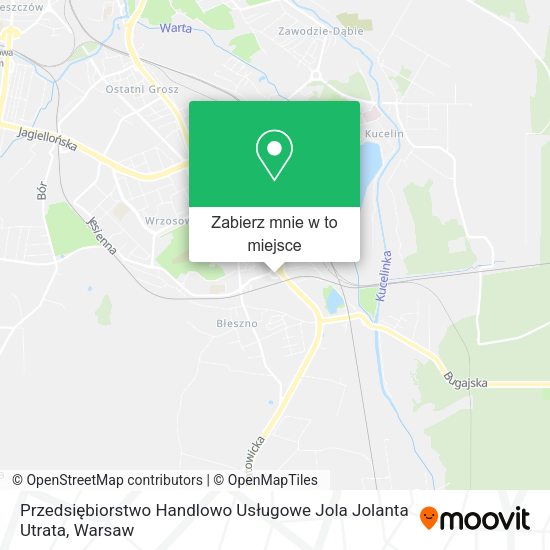 Mapa Przedsiębiorstwo Handlowo Usługowe Jola Jolanta Utrata