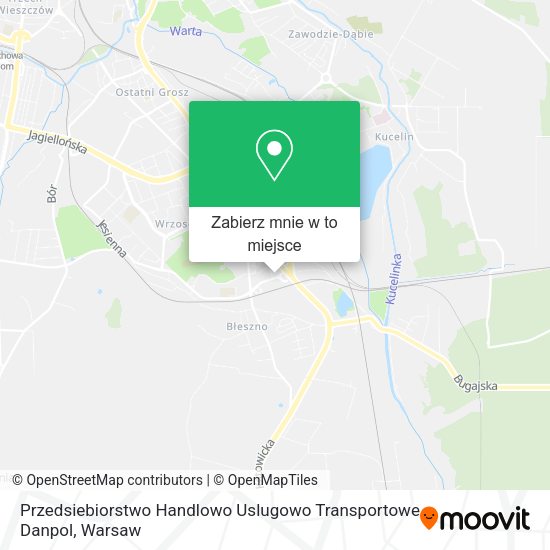 Mapa Przedsiebiorstwo Handlowo Uslugowo Transportowe Danpol