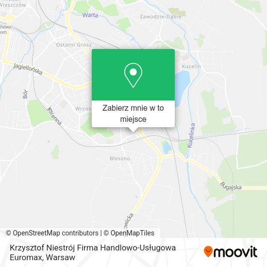 Mapa Krzysztof Niestrój Firma Handlowo-Usługowa Euromax