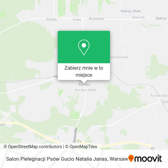 Mapa Salon Pielegnacji Psów Gucio Natalia Janas