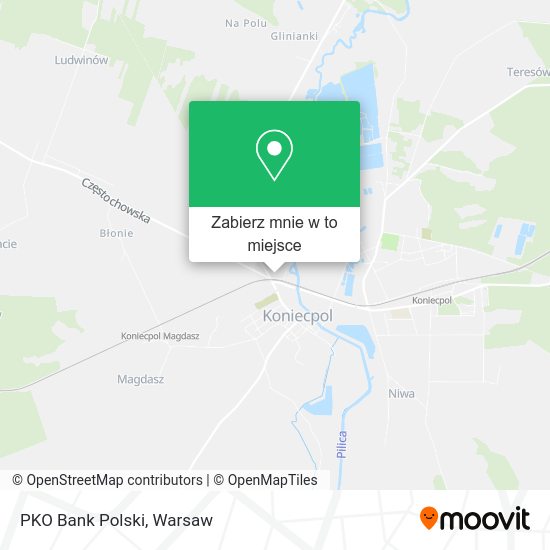 Mapa PKO Bank Polski