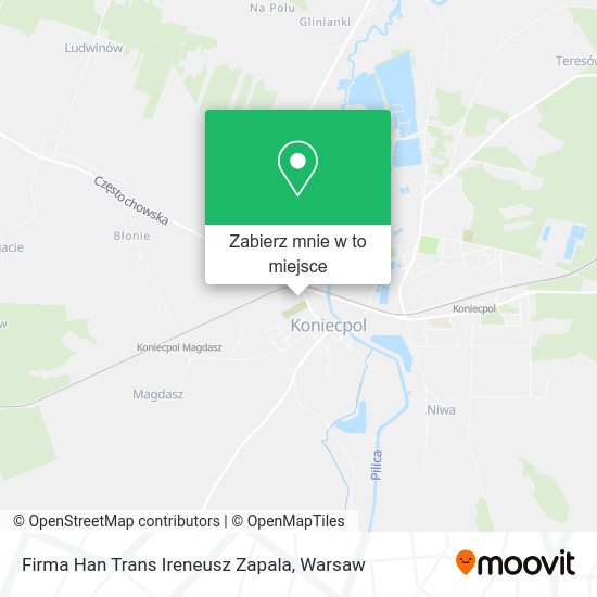 Mapa Firma Han Trans Ireneusz Zapala