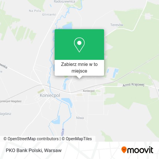 Mapa PKO Bank Polski