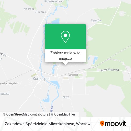 Mapa Zakładowa Spółdzielnia Mieszkaniowa