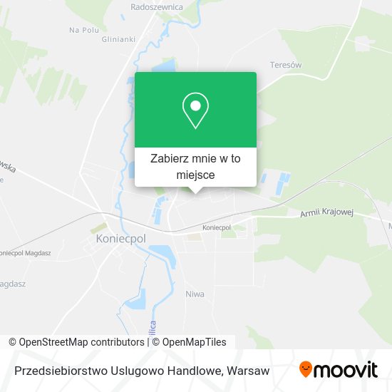 Mapa Przedsiebiorstwo Uslugowo Handlowe