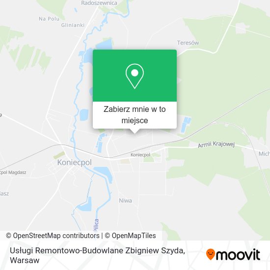 Mapa Usługi Remontowo-Budowlane Zbigniew Szyda