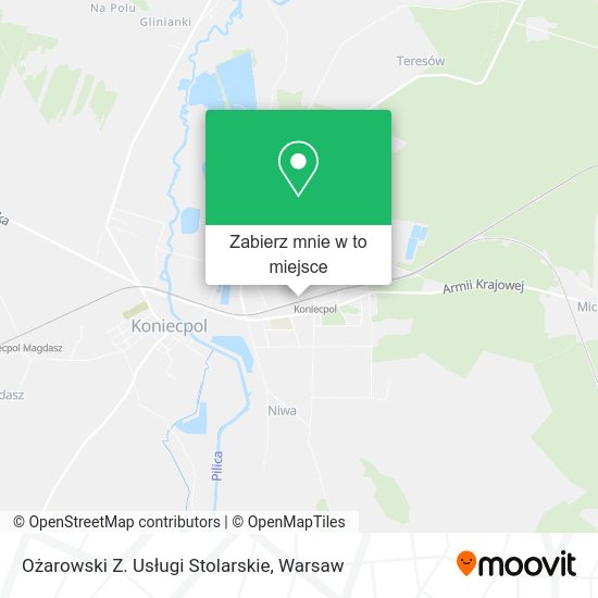 Mapa Ożarowski Z. Usługi Stolarskie