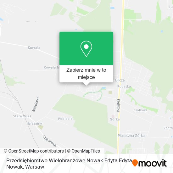 Mapa Przedsiębiorstwo Wielobranżowe Nowak Edyta Edyta Nowak