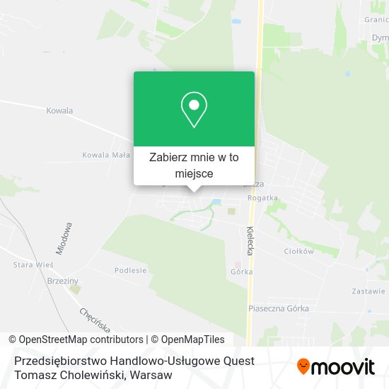 Mapa Przedsiębiorstwo Handlowo-Usługowe Quest Tomasz Cholewiński