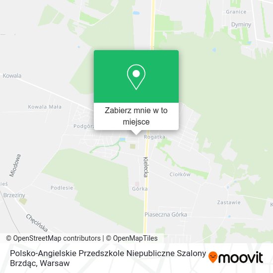 Mapa Polsko-Angielskie Przedszkole Niepubliczne Szalony Brzdąc