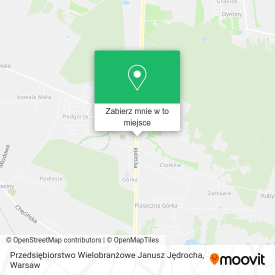 Mapa Przedsiębiorstwo Wielobranżowe Janusz Jędrocha