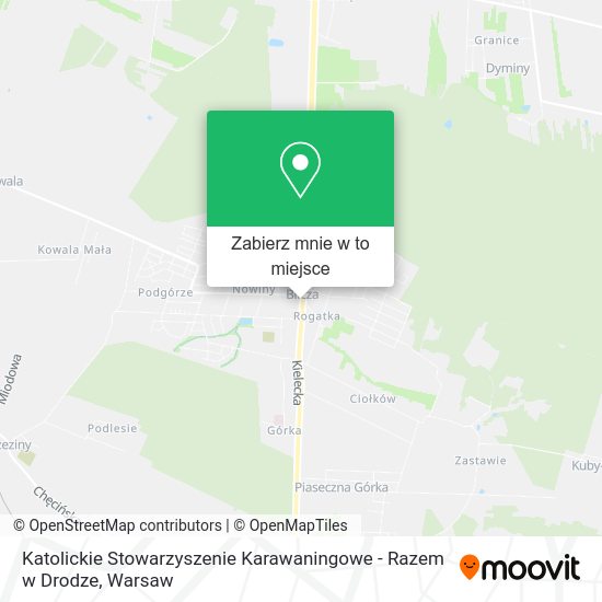 Mapa Katolickie Stowarzyszenie Karawaningowe - Razem w Drodze