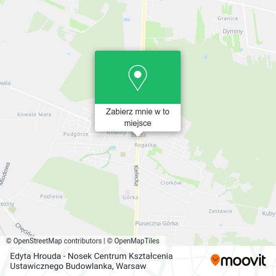 Mapa Edyta Hrouda - Nosek Centrum Kształcenia Ustawicznego Budowlanka