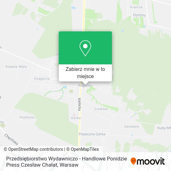 Mapa Przedsiębiorstwo Wydawniczo - Handlowe Ponidzie Press Czesław Chałat