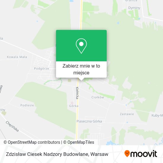 Mapa Zdzisław Ciesek Nadzory Budowlane