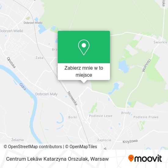 Mapa Centrum Lekãw Katarzyna Orszulak