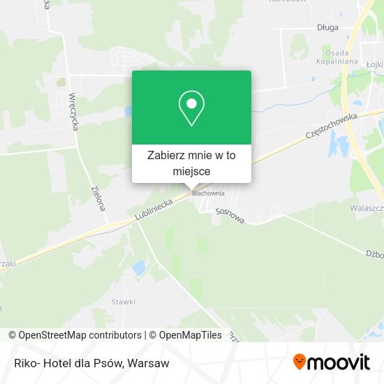 Mapa Riko- Hotel dla Psów