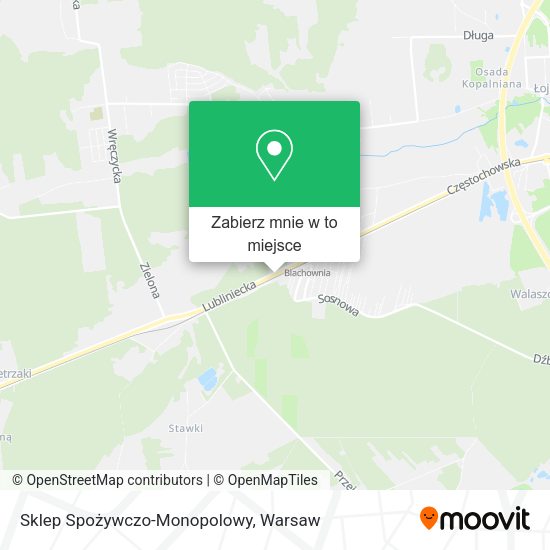 Mapa Sklep Spożywczo-Monopolowy