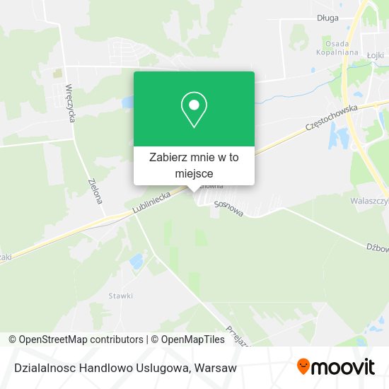 Mapa Dzialalnosc Handlowo Uslugowa