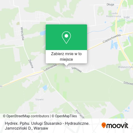 Mapa Hydrex. Pphu. Usługi Ślusarsko - Hydrauliczne. Jamroziński D.