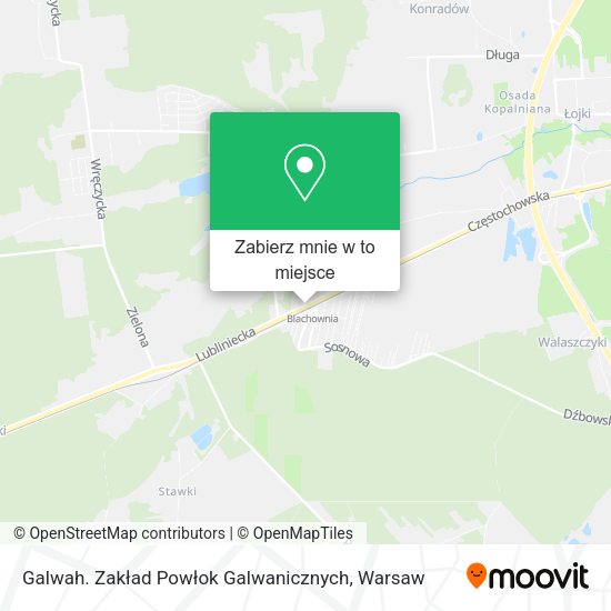 Mapa Galwah. Zakład Powłok Galwanicznych