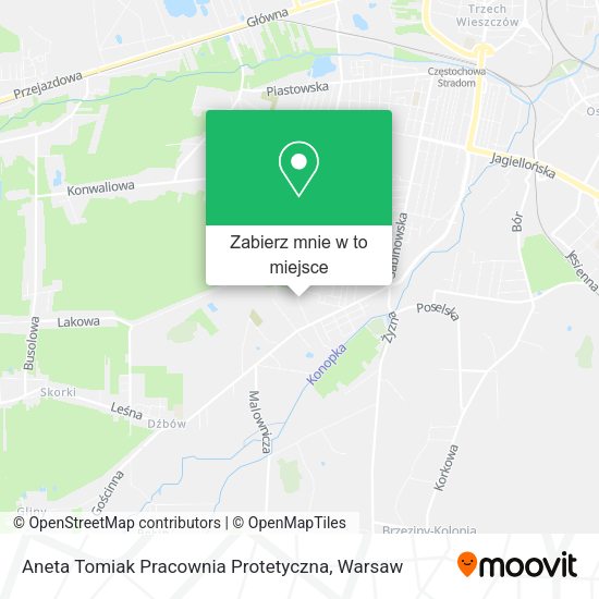 Mapa Aneta Tomiak Pracownia Protetyczna