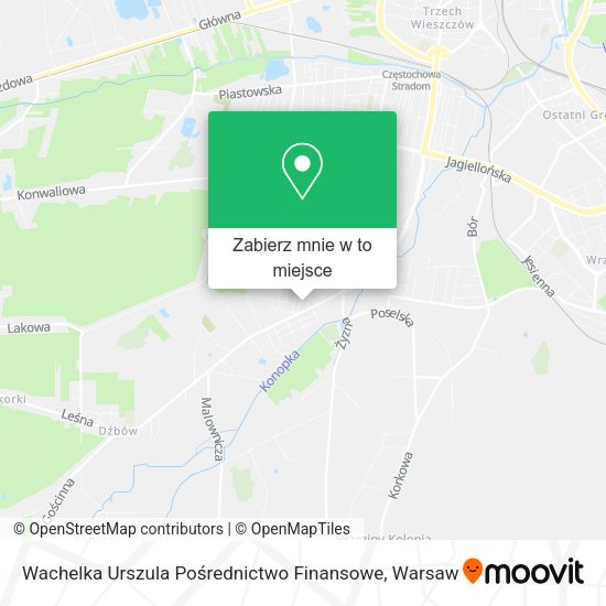 Mapa Wachelka Urszula Pośrednictwo Finansowe