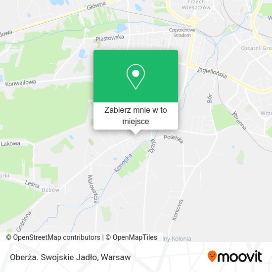 Mapa Oberża. Swojskie Jadło