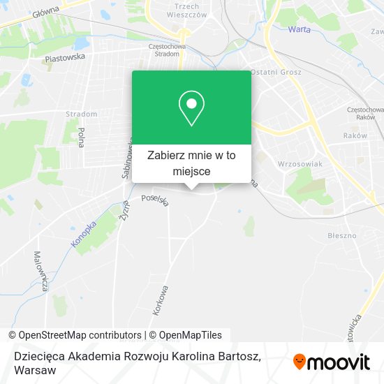 Mapa Dziecięca Akademia Rozwoju Karolina Bartosz