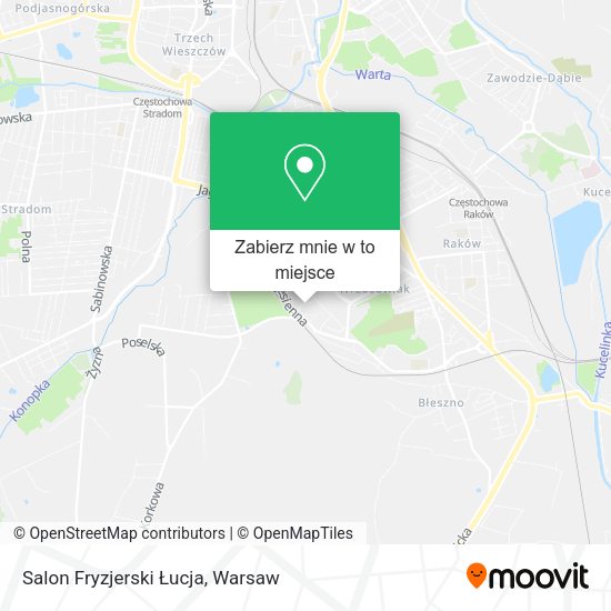 Mapa Salon Fryzjerski Łucja