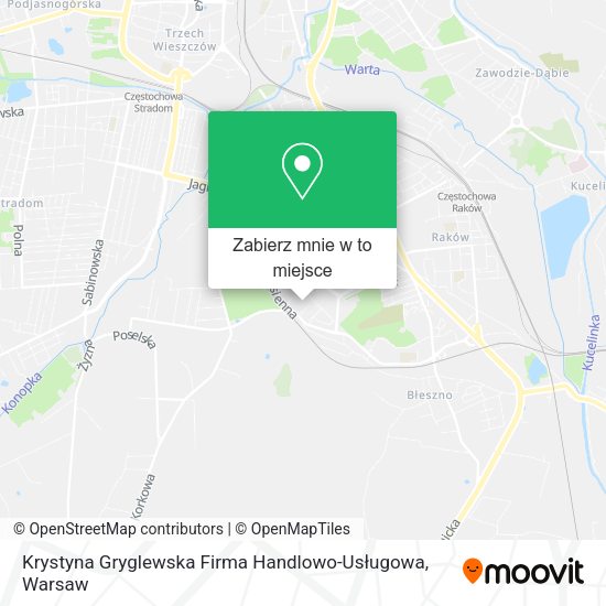 Mapa Krystyna Gryglewska Firma Handlowo-Usługowa