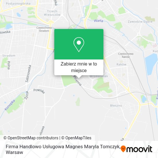 Mapa Firma Handlowo Usługowa Magnes Maryla Tomczyk