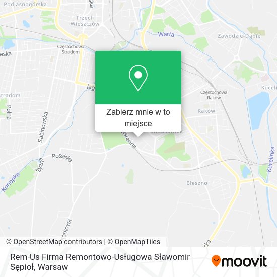 Mapa Rem-Us Firma Remontowo-Usługowa Sławomir Sępioł