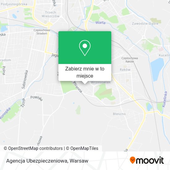 Mapa Agencja Ubezpieczeniowa