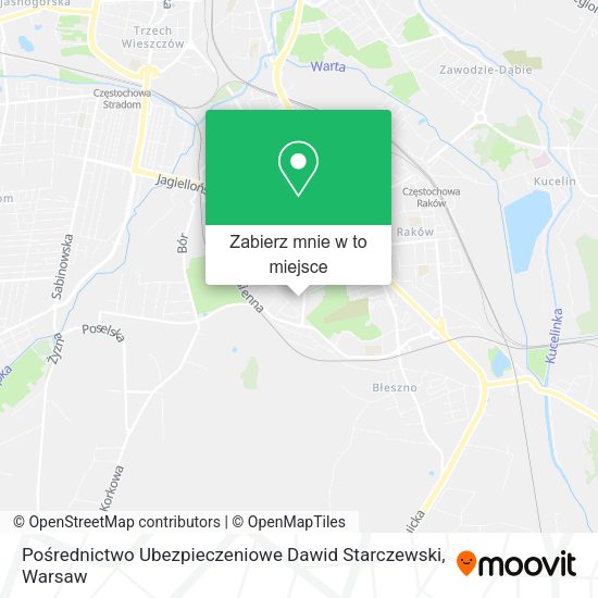 Mapa Pośrednictwo Ubezpieczeniowe Dawid Starczewski