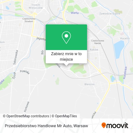 Mapa Przedsiebiorstwo Handlowe Mr Auto