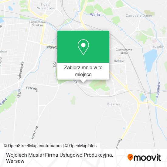 Mapa Wojciech Musiał Firma Usługowo Produkcyjna