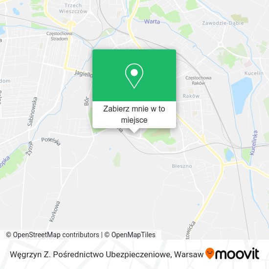 Mapa Węgrzyn Z. Pośrednictwo Ubezpieczeniowe