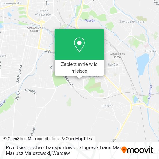 Mapa Przedsiebiorstwo Transportowo Uslugowe Trans Mar Mariusz Malczewski