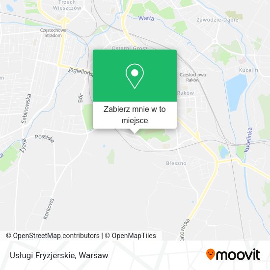 Mapa Usługi Fryzjerskie