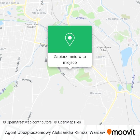 Mapa Agent Ubezpieczeniowy Aleksandra Klimza