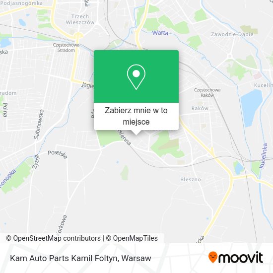 Mapa Kam Auto Parts Kamil Foltyn