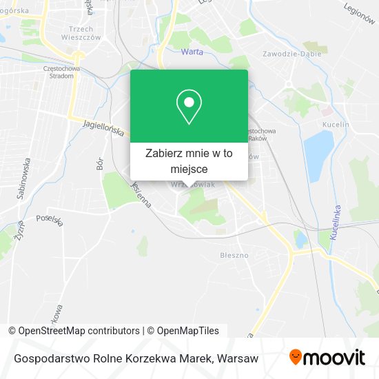 Mapa Gospodarstwo Rolne Korzekwa Marek